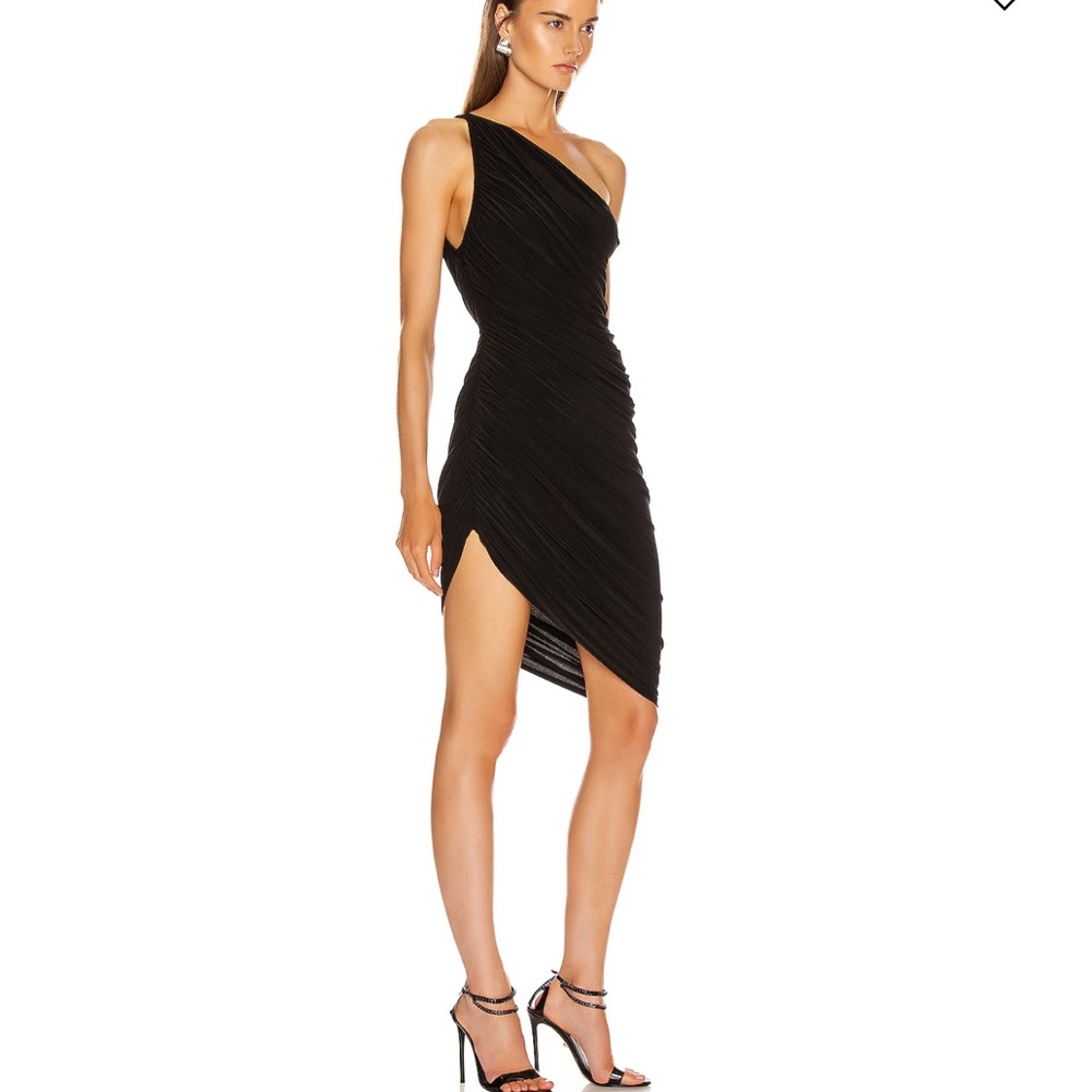 Norma Kamali Diana Mini Dress Black small NWT